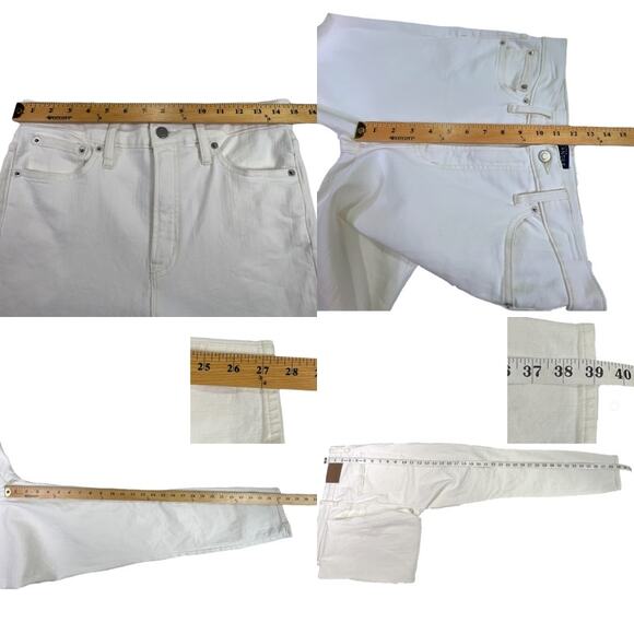 J. Crew Mercantile High Rise Skinny Denim Jeans Size 28 Off White Style G197 - Picture 10 of 11